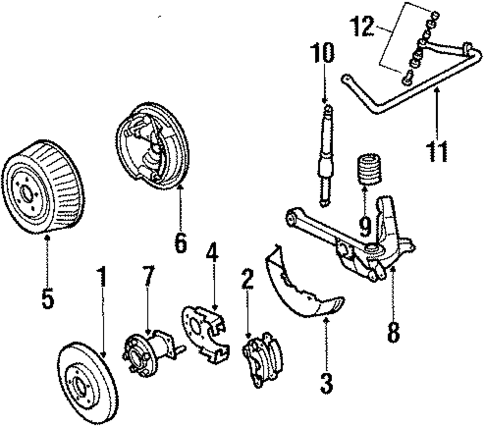 Rear Brakes for 1985 Buick Riviera #0