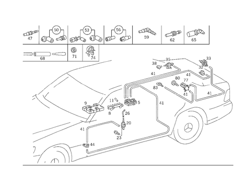 Central Locking System for 1984 Mercedes-Benz 500SEC #1