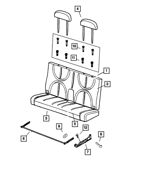 Rear Seats for 2001 Dodge Durango #2