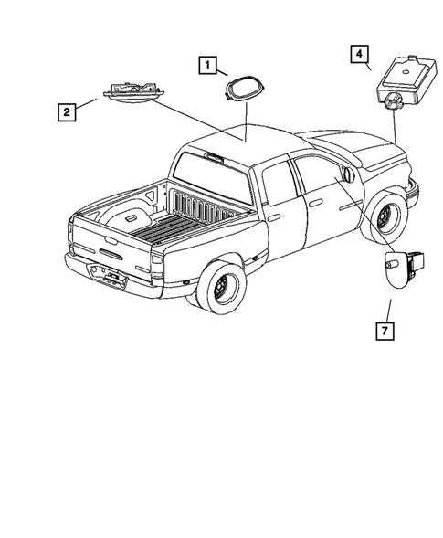 Lamps-Interior and Exterior for 2010 Dodge Ram 2500 #3