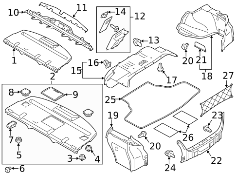 Interior Trim - Rear Body for 2012 INFINITI M56 #0