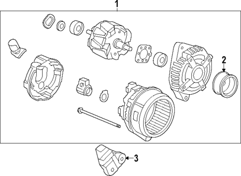 Alternator for 2023 Acura MDX #1