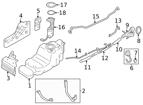 Fuel System Components for 2018 INFINITI QX80 #1