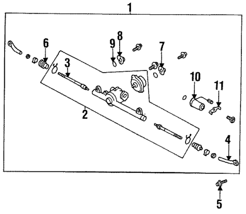 Steering Gear & Linkage for 1996 Nissan 300ZX #1