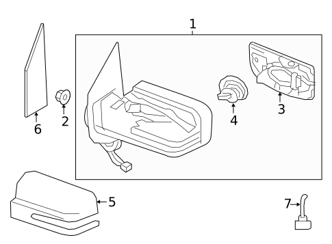 Mirrors for 2019 Nissan TITAN XD #1