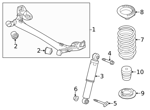 Rear Suspension for 2014 Kia Rio #0