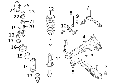 Rear Suspension for 2000 Volvo V40 #0