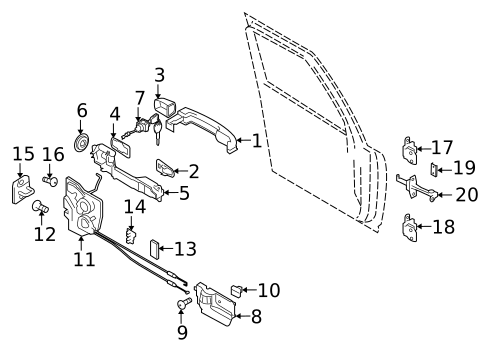 Front Door for 2009 Suzuki SX4 #1