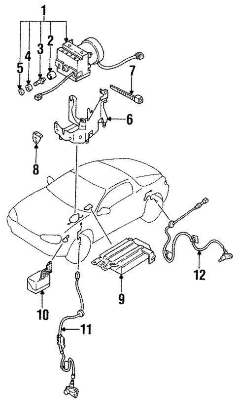 Anti-Lock Brakes for 1993 Mazda MX-3 #0