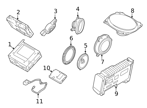 Sound System for 2019 INFINITI Q50 #1