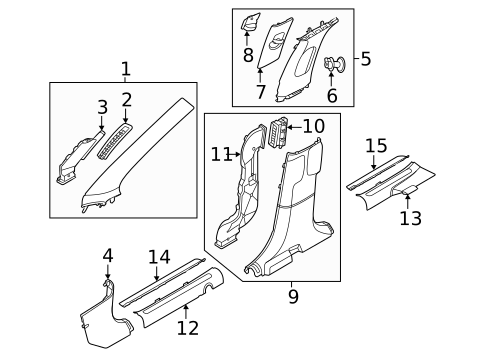 Interior Trim - Pillars for 2023 Genesis GV60 #0