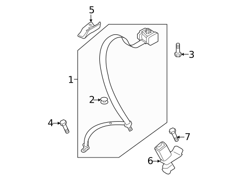 Rear Seat Belts for 2017 Audi A5 Quattro #1