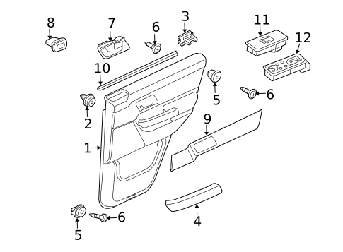 Front Door for 2008 Land Rover Range Rover Sport #1