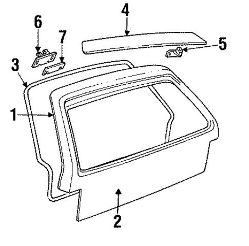 Gate & Hardware for 1996 Buick Century #0