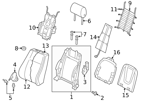 Front Seat Components for 2013 Audi allroad #0