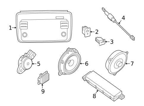 Antenna & Radio for 2022 Nissan LEAF #1