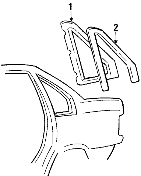 Exterior Trim - Quarter Panel for 1995 Volvo 850 #1