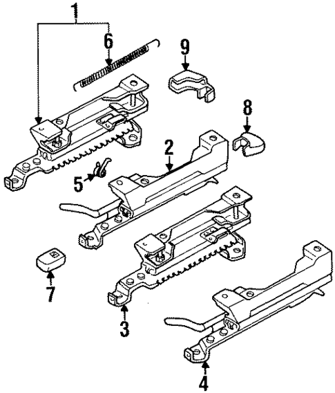 Tracks & Components for 1997 Buick LeSabre #1