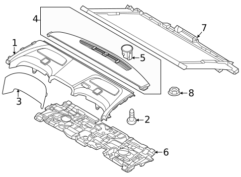 Interior Trim - Rear Body for 2023 Genesis G90 #1