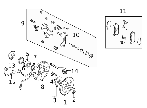 Disc Pads & Brake Shoes for 2000 Mazda Miata #0