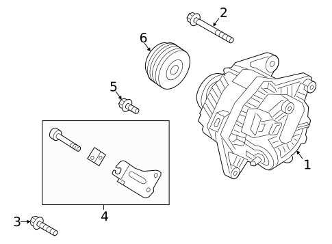 Alternator for 2014 Hyundai Elantra GT #0