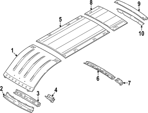 Roof & Components for 2025 Ford E-Transit #1
