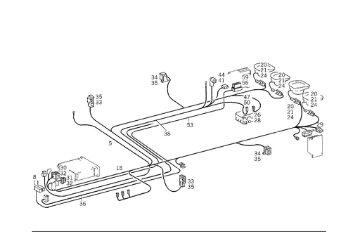 Cable Harness for Radio, Loudspeaker and CD-Player for 1996 Mercedes-Benz C280 #0