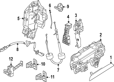 Lock & Hardware for 2024 BMW 540i xDrive #0