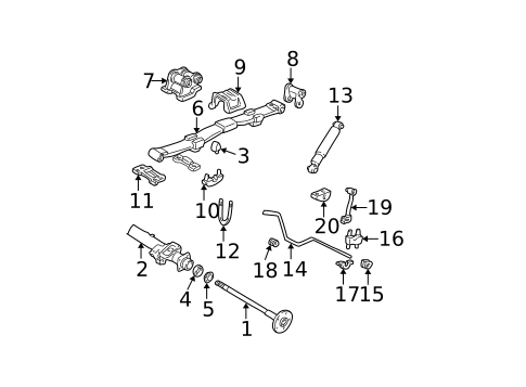 Shocks & Struts for 1994 GMC Safari #1