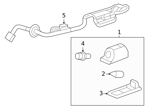 License Lamps for 2010 Cadillac CTS #1