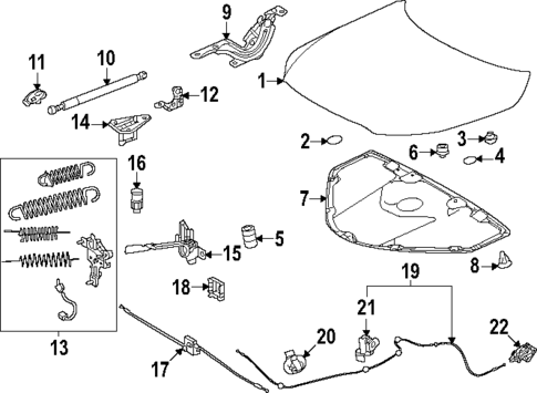 Hood & Components for 2025 Lexus RX450h+ #0