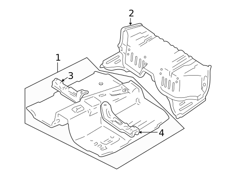Floor for 2001 Chevrolet Tracker #1