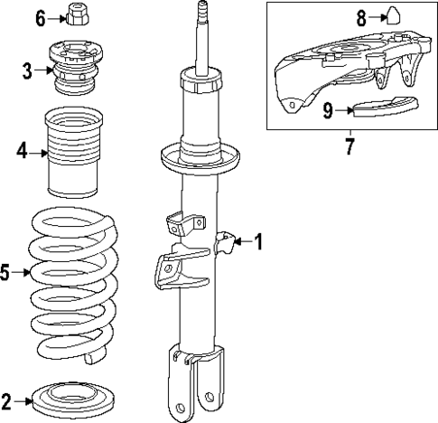Struts & Components for 2024 Chevrolet Blazer EV #1
