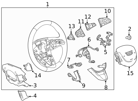 Steering Wheel & Trim for 2025 Cadillac CT4 #0