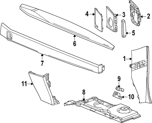 Instrument Panel Components for 2025 Cadillac ESCALADE IQ #0
