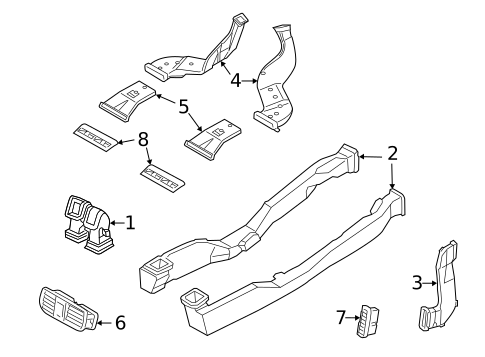 Ducts for 2013 Hyundai Equus #1