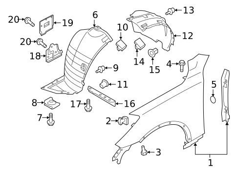 Fender & Components for 2017 INFINITI QX50 #0