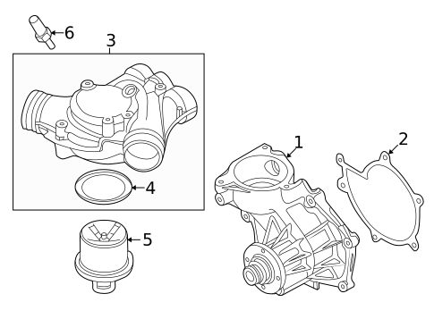 Water Pump for 2000 BMW M5 #0