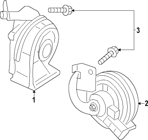 Horn for 2022 Mercedes-Benz EQB 300 #0