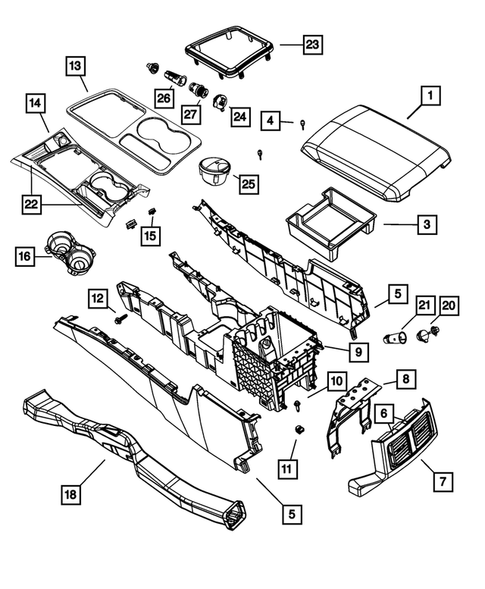 Consoles for 2014 Dodge Challenger #0