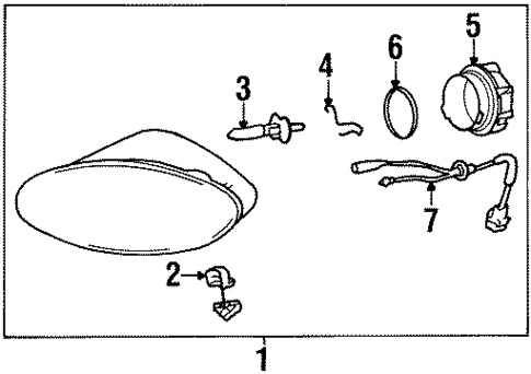 Bulbs - Chassis for 1997 Hyundai Tiburon #3