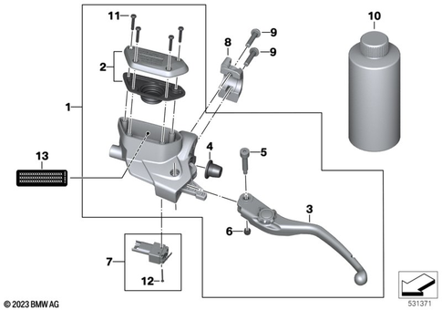 Control Assembly for 2016 BMW-Motorrad K 1600 GT #1
