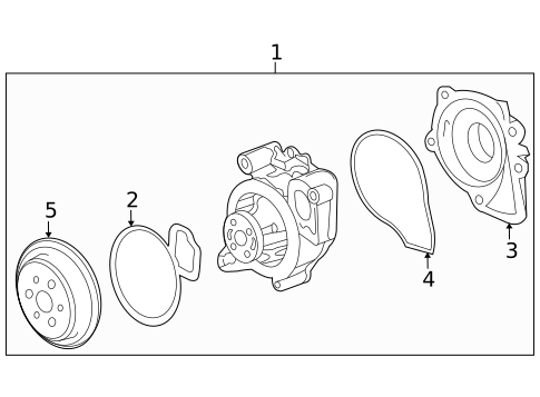 Water Pump for 2012 Buick Regal #1