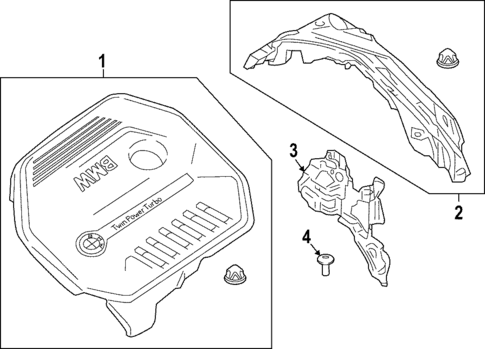 Engine Appearance Cover for 2024 BMW M440i xDrive Gran Coupe #0