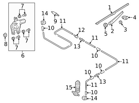 Wiper & Washer Components for 2018 Volkswagen Golf Alltrack #1