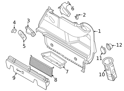 Interior Trim - Rear Body for 2023 BMW M235i xDrive Gran Coupe #0