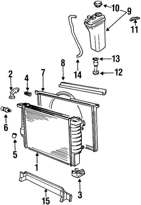 Radiator & Components for 1998 BMW M3 #0