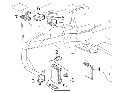 Fuse & Relay for 2020 Toyota Prius AWD-e #1