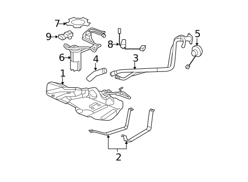 Fuel System Components for 2009 Chevrolet HHR #0