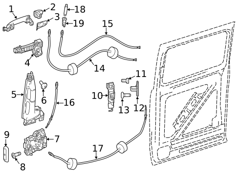 Lock & Hardware for 2021 Mercedes-Benz Metris #3